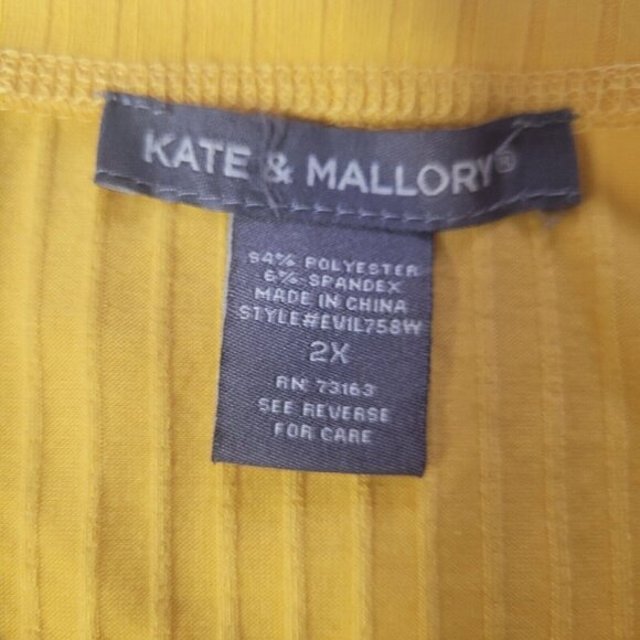 Kate & Mallory Textured Knit Short Sleeve Kaftan Maxi Dress Size 2 XL - Picture 4 of 7